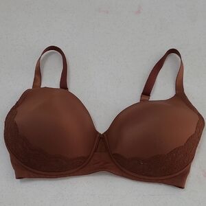 Ashley Stewart Chocolate Brown Lace Underwire Bra size 40DDD